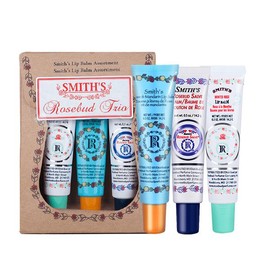Rosebud Salve Trio Set Three 0.5 Ounce Lip Balms - with Comfort Cottonseed Oil - Nourishing Formula - Delicate Lip Care Luxury Skincare - Sets: Three Lavish Layers