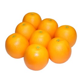 GuCra Orange Lifelike Fruit Model 8 Pack Food Sample (Lightweight)