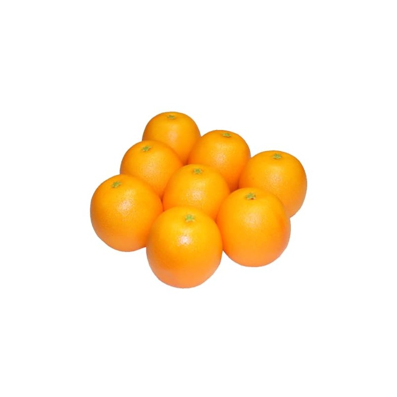 GuCra Orange Lifelike Fruit Model 8 Pack Food Sample (Lightweight)