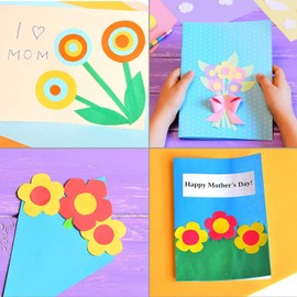 6 Pieces Craft Holes Punch 1 Inch Paper Punchers Scrapbook Punches,Round, Star, Square, Heart, Flower, Wave Circle Shape