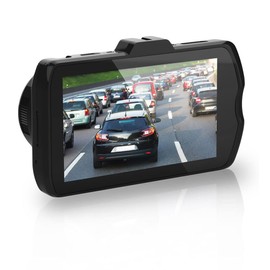 Dashmate Dual Channel 1080p Full HD Front Dash Cam - Features 3.0" OLED Touch Screen, WiFi & GPS FHD Front & Digital Camera with Gridlines - IP67 Waterproof Camera for Car