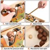 NovelBee Nutcracker with 4 Picks,Heavy Duty Walnut Cracker with Wooden