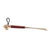 Lion Head Alloy Shoehorn Ergonomic Curves Metal Long Shoehorn with