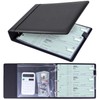 Antner 3 Ring Personal Check Binder for 3-on-a-Page End-Stub Deskbook