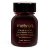 Mehron Makeup Stage Blood with Brush (1 oz) (DARK VENOUS)