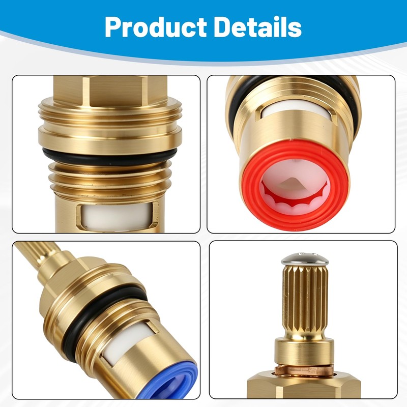 Zorqon 2 Pcs Ceramic Cartridges Replace for 45882000 45883000
