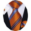 YourTies Striped Ties for Men Classic Woven Silk Necktie with