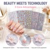 Cosblisvia 6 Sheets 5D Floral nail stickers For Beginners Brides