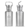 600ml Full Titanium Water Bottle Ultralight Outdoor Camping Hiking Cycle