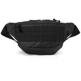 DYJ Tactical Waist Pack Bag Military Waist Pack Portable Fanny Packs Large Army Waist Bag for Daily Life Fishing Cycling Camping Hiking Traveling Hunting Shopping (Black-2)