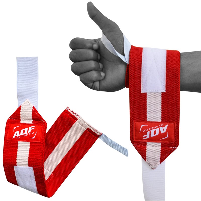 AQF Power Weight Lifting Wrist Wraps Supports Gym Training Fist