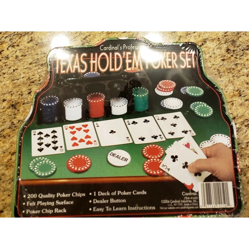 Cardinal's Professional Texas Hold 'em Poker Set - Chips +