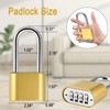 Lockwise Lockwise 4 Digit Heavy Duty Combination Padlock, Weatherproof Combination