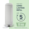 Diaper Genie Signature Pail (Grey) Includes 1 Easy Roll Refill