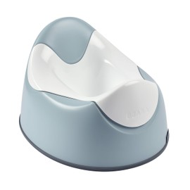 BÉABA - Baby Potty - Ergonomic Potty for Children - Non-Slip - Hygienic - Easy Care - Toilet Insert with Handles - Made in France - Blue