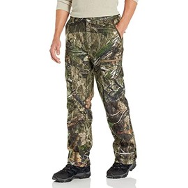 Mossy Oak Standard Sherpa Fleece Lined Camo Hunting Pants for Men, Country DNA, Medium