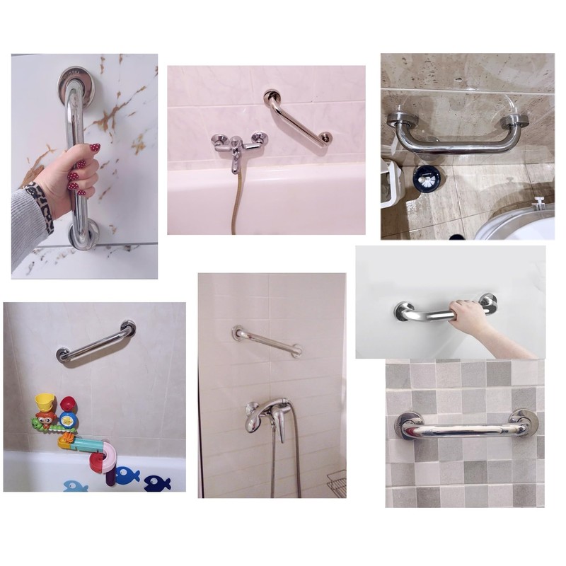 JZK Bathroom Safety Railing Grab Bar for Elderly, Shower Handrail