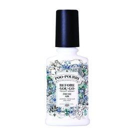 Poo-Pourri Before-You-Go Toilet Spray, Fresh Air, 4 Fl Oz, Up to 200 Uses, Bathroom Odor Deodorizer , Plant-Based with Essential Oils, for Home or Work, Jasmine, Fresh Air and Mint Scent