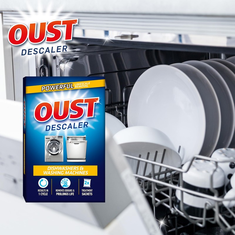 Oust Dishwasher & Washing Machine Descaler - 2 x 75g