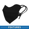 A ABSOPRO Adjustable Full Face Mask Adjustable 4.92" Windproof Face