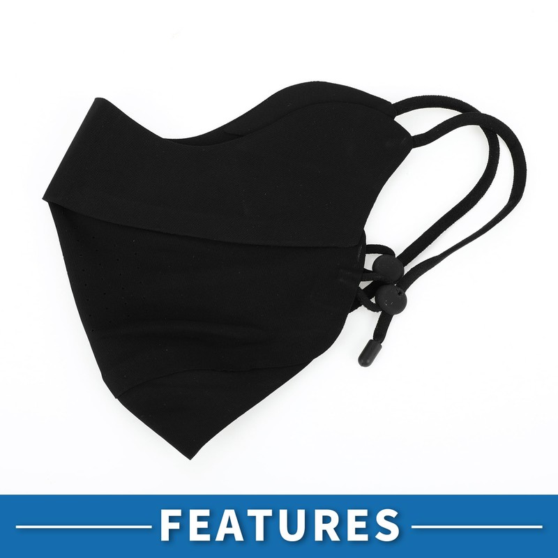 A ABSOPRO Adjustable Full Face Mask Adjustable 4.92" Windproof Face