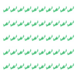 50pcs Low Stress Training Clips 360 Degree Adjustable Reusable Plastic Plant Stem Bender Clips for Gardening Green