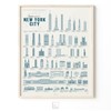 Pop Chart | New York City Buildings Poster | 16"