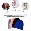 Beavorty Face Mask Beanie Set 4 Pcs Wrap Button Beanies