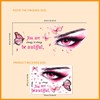 Pink Eyelash Eyes Butterfly Wall Stickers, sacinora Inspirational Quotes Wall