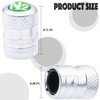 MEAJOO 5PCS N2 Tire Valve Stem Caps, with Plastic Liner,with