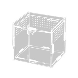 RELKLYU 1-Piece Acrylic Feeding Box, Transparent Feeding Box, Crawling Pet Supplies, Suitable for Spiders, Lizards, Snails