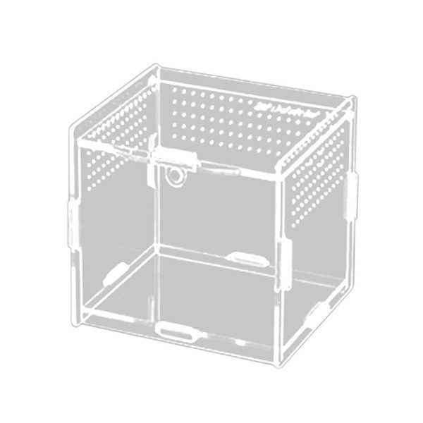 RELKLYU 1-Piece Acrylic Feeding Box, Transparent Feeding Box, Crawling Pet