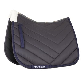 HORZE Victoria Dressage Saddle Pad - Inkwell Navy - Horse