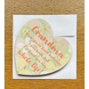 Sentimental Message for Grandma on a Heart-shaped Novelty Coaster -