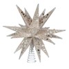 Kurt S. Adler 12" Champagne and Silver Glitter Moravian Star