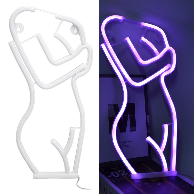 LED Neon Light Neon Sign Body Shape Art Wall Decorative