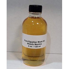 NAHUKA Pure Egyptian Musk Oil (Civet Blend) 4 oz - 120 ml In Glass Bottle