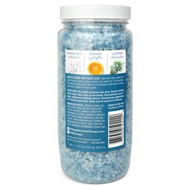 Village Naturals Therapy Tension Concentrated Mineral Bath Soak, Cedar Citrus Scent, 20 Oz, Pack of 3