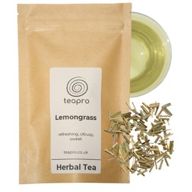Teapro Premium Lemongrass Tea 100g | Caffeine-free Herbal Loose Leaf Tea