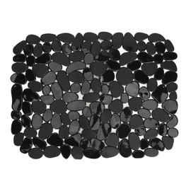 2 Pcs Sink Mat Pebble 15.8 x 12in PVC Kitchen Sink Bottom Protector Pad Non Slip Fast Draining Sink Saddle Protectors for Kitchen Bathroom