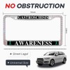 Green Ribbon Power Diamond Shiny License Plate Frame Gastroschisis Warrior
