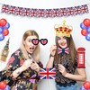 25Pcs British Photo Booth Props Kit British National Day Party