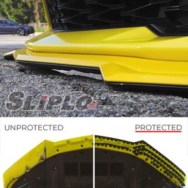 8 Pack SLIPLO Ultra Universal Front Bumper Scrape Guard Skid Plate Bumper Front Lip Protection for Lowered Cars, Carbon Fiber Splitters and Aftermarket Bumper Lips