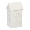 Relaxdays Ceramic Tea Light House, Light House for 1 Tea