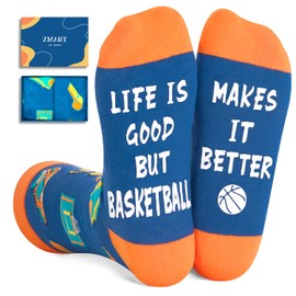 Zmart Mens Womens Basketball Socks Youth Boys Girls, Basketball Gifts For Teen Boys Girls Men Women, Gifts For Basketball Lovers Players
