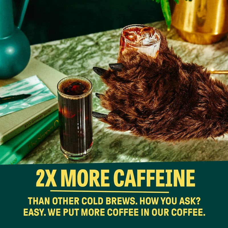 Wandering Bear Straight Black Organic Cold Brew Coffee, 32 fl