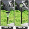 Yardwe 8 Sets Solar Pathway Lights Stakes, 12.2 Inch Black