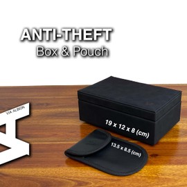 VIA ALBION® Anti-Theft Faraday Box & Pouch for Car Keys – Handcrafted Signal Blocking Set