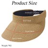 VASANA Sun Visor Hats for Women Foldable Straw Visor Hat