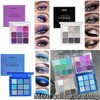 Green Eyeshadow Palette, Glitter Eyeshadow Eye Make-Up, Bright Light Green
